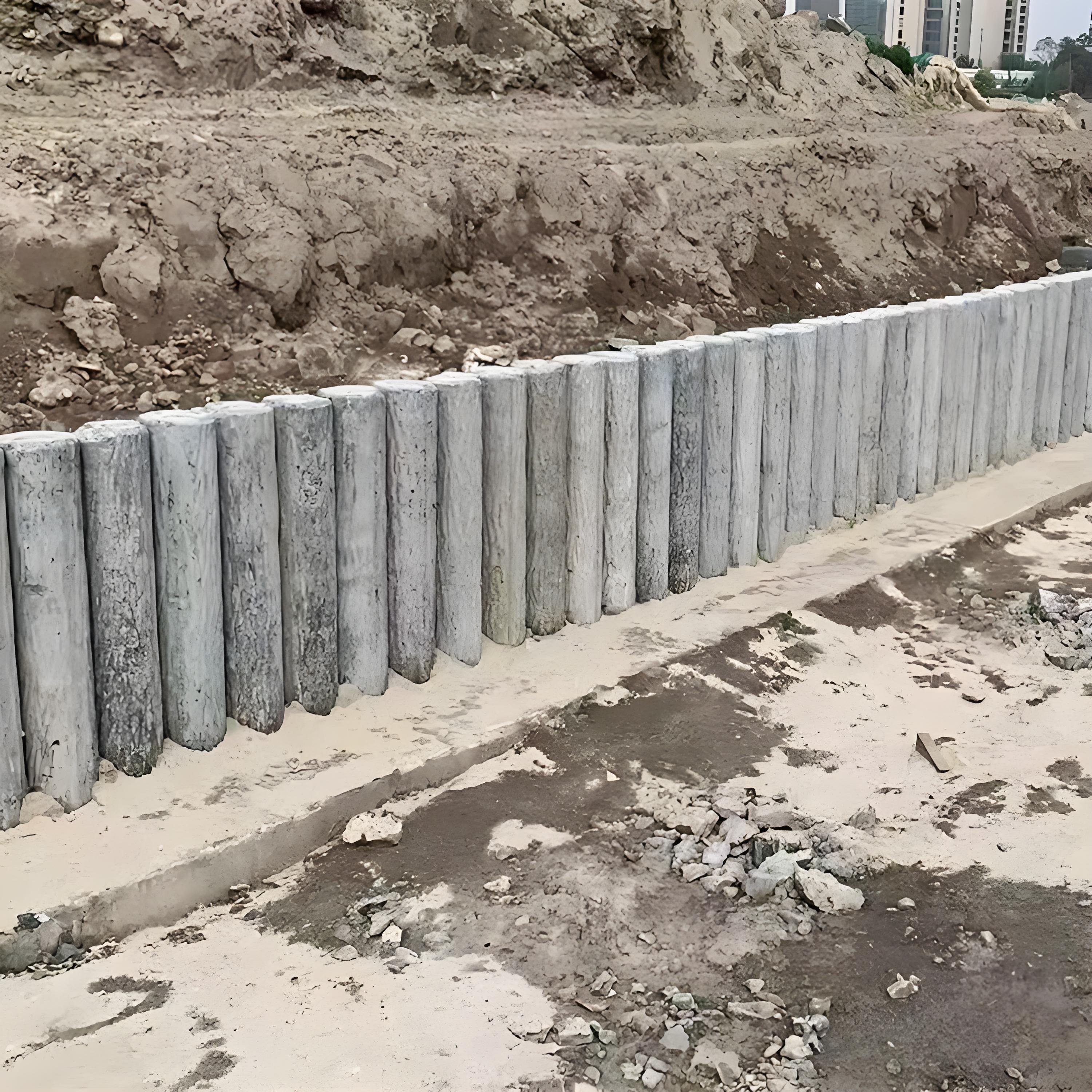 打仿木樁后發(fā)現(xiàn)歪了怎么辦？能拔出來重打嗎？?